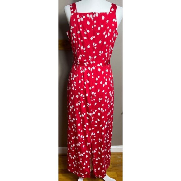 Liz Claiborne Dress Summer Maxi Bright Modest Square Neckline Elegant Womens 6 - Picture 3 of 12